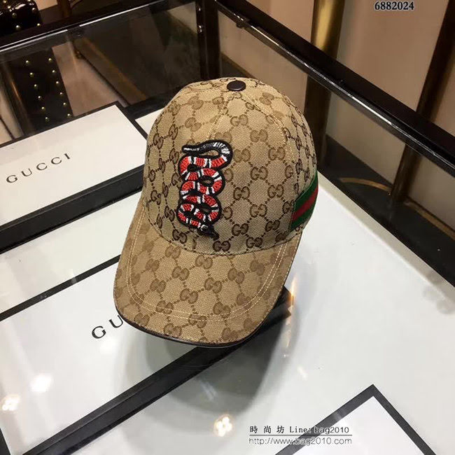 GUCCI古馳 最新款 時尚百搭鴨舌帽 四季可用 6882022 LLWJ8044